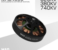 MAD轻量化多轴/旋翼盘式无刷电机 EEE爱好者级别4006