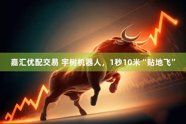 嘉汇优配交易 宇树机器人，1秒10米“贴地飞”