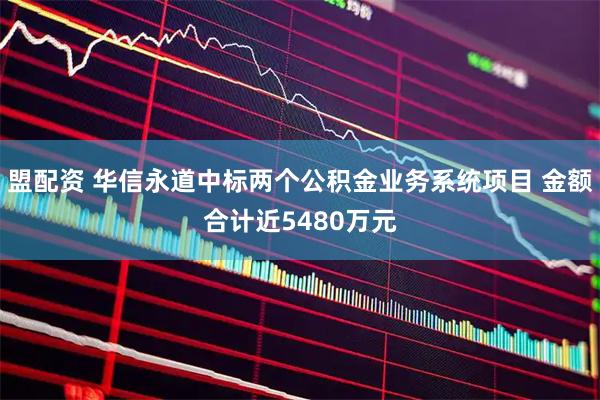 盟配资 华信永道中标两个公积金业务系统项目 金额合计近5480万元