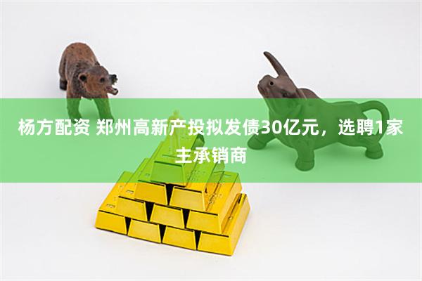 杨方配资 郑州高新产投拟发债30亿元,选聘1家主承销商